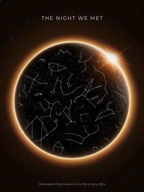 Eclipse star map design